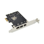 Carte PCI Express ST23 à 3 ports Firewire 1394B et 1394A PCIe 1.1 x1, ST23