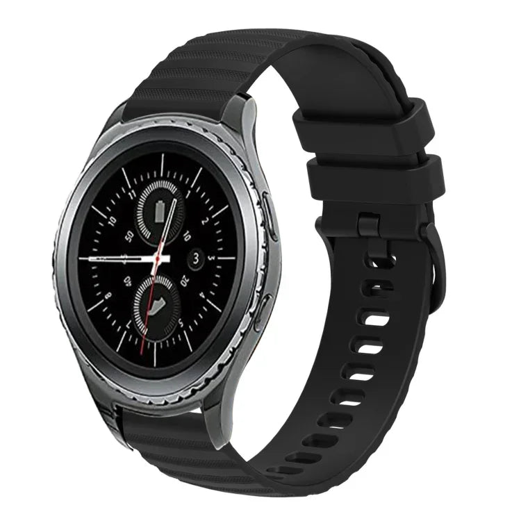 Bracelet de montre en silicone à pois ondulés de 20 mm, pour Samsung Galaxy Gear S2 Classic