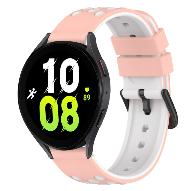 Bracelet de montre en silicone bicolore 22 mm, pour Samsung Galaxy Watch5 44 mm, pour Samsung Galaxy Watch5 40 mm, pour Samsung Galaxy Watch5 Pro 45 mm, pour Samsung Galaxy Watch4 44 mm