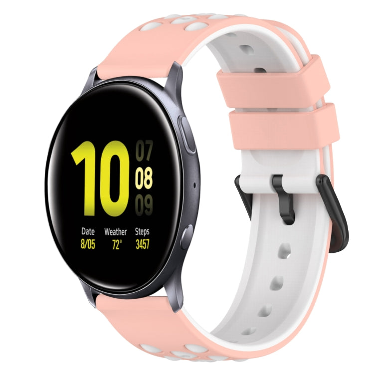 Bracelet de montre en silicone bicolore de 22 mm, pour Samsung Galaxy Watch Active2 44 mm, pour Samsung Galaxy Watch 42 mm