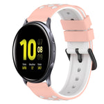Bracelet de montre en silicone bicolore de 22 mm, pour Samsung Galaxy Watch Active2 44 mm, pour Samsung Galaxy Watch 42 mm
