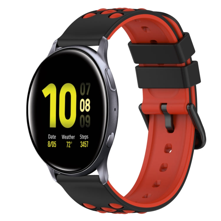 Bracelet de montre en silicone bicolore de 22 mm, pour Samsung Galaxy Watch Active2 44 mm, pour Samsung Galaxy Watch 42 mm