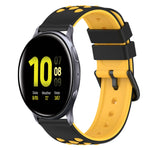 Bracelet de montre en silicone bicolore de 22 mm, pour Samsung Galaxy Watch Active2 44 mm, pour Samsung Galaxy Watch 42 mm