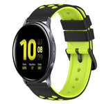 Bracelet de montre en silicone bicolore de 22 mm, pour Samsung Galaxy Watch Active2 44 mm, pour Samsung Galaxy Watch 42 mm