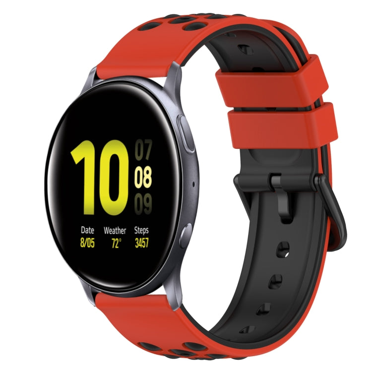 Bracelet de montre en silicone bicolore de 22 mm, pour Samsung Galaxy Watch Active2 44 mm, pour Samsung Galaxy Watch 42 mm