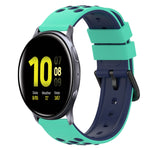 Bracelet de montre en silicone bicolore de 22 mm, pour Samsung Galaxy Watch Active2 44 mm, pour Samsung Galaxy Watch 42 mm