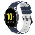 Bracelet de montre en silicone bicolore de 22 mm, pour Samsung Galaxy Watch Active2 44 mm, pour Samsung Galaxy Watch 42 mm