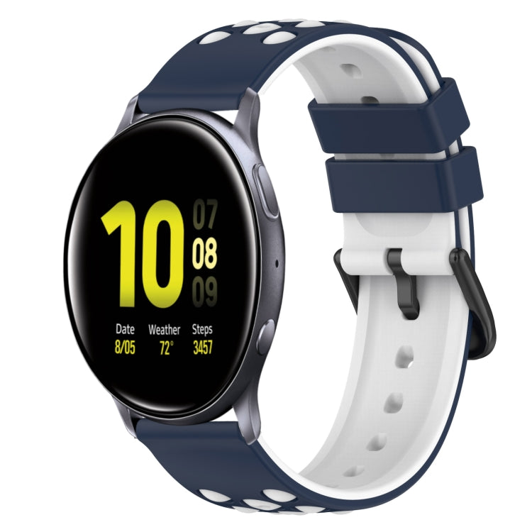Bracelet de montre en silicone bicolore de 22 mm, pour Samsung Galaxy Watch Active2 44 mm, pour Samsung Galaxy Watch 42 mm