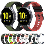 Bracelet de montre en silicone bicolore de 22 mm, pour Samsung Galaxy Watch Active2 44 mm, pour Samsung Galaxy Watch 42 mm