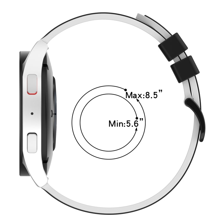 Bracelet de montre en silicone bicolore de 22 mm, pour Samsung Galaxy Watch Active2 44 mm, pour Samsung Galaxy Watch 42 mm