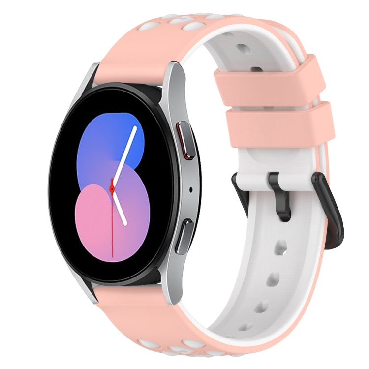 Bracelet de montre en silicone bicolore de 22 mm, pour Samsung Galaxy Watch Active2 44 mm, pour Samsung Galaxy Watch 42 mm
