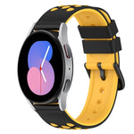 Bracelet de montre en silicone bicolore de 22 mm, pour Samsung Galaxy Watch Active2 44 mm, pour Samsung Galaxy Watch 42 mm