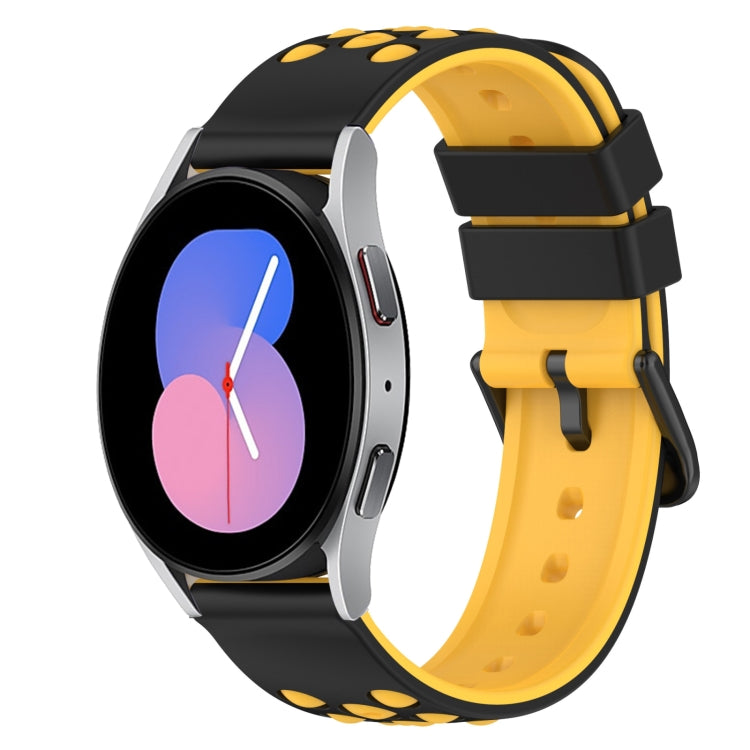 Bracelet de montre en silicone bicolore de 22 mm, pour Samsung Galaxy Watch Active2 44 mm, pour Samsung Galaxy Watch 42 mm