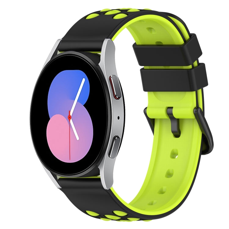 Bracelet de montre en silicone bicolore de 22 mm, pour Samsung Galaxy Watch Active2 44 mm, pour Samsung Galaxy Watch 42 mm