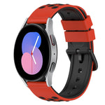 Bracelet de montre en silicone bicolore de 22 mm, pour Samsung Galaxy Watch Active2 44 mm, pour Samsung Galaxy Watch 42 mm