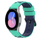 Bracelet de montre en silicone bicolore de 22 mm, pour Samsung Galaxy Watch Active2 44 mm, pour Samsung Galaxy Watch 42 mm