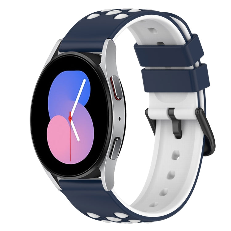 Bracelet de montre en silicone bicolore de 22 mm, pour Samsung Galaxy Watch Active2 44 mm, pour Samsung Galaxy Watch 42 mm