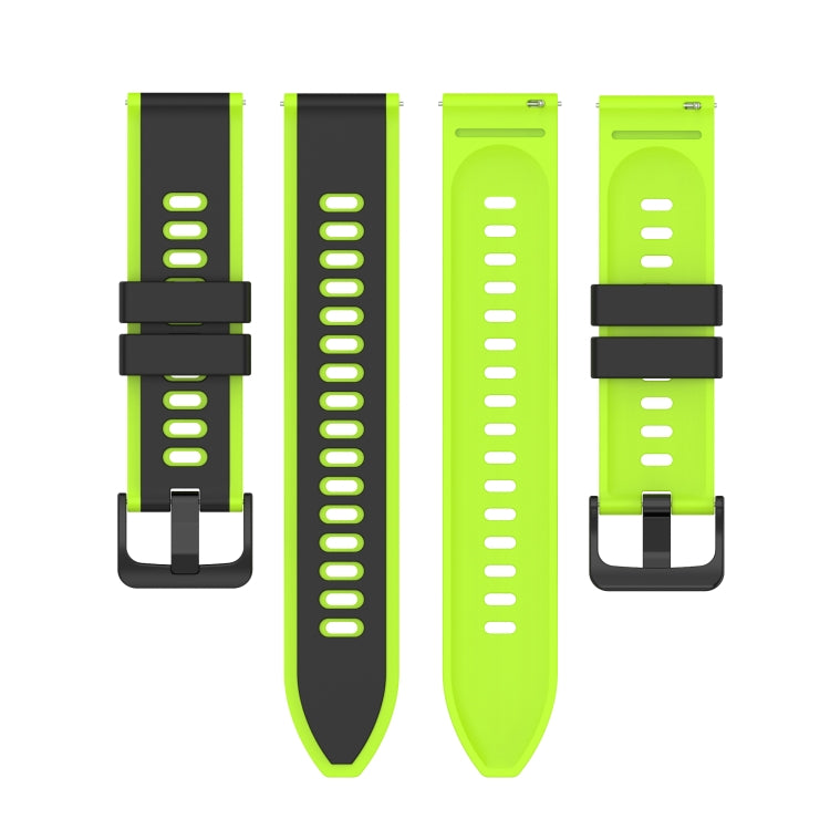 22mm Two-Color Silicone Watch Band, For Garmin Garminmove Style, For Garmin Forerunner 645 Music