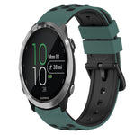 22mm Two-Color Silicone Watch Band, For Garmin Garminmove Style, For Garmin Forerunner 645 Music