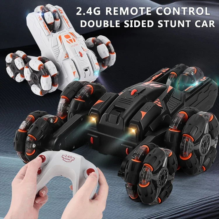 Voiture acrobatique MoFun à cinq roues avec bras oscillant à 360°, voiture télécommandée multifonctionnelle 2,4 GHz, commande simple ou double.
