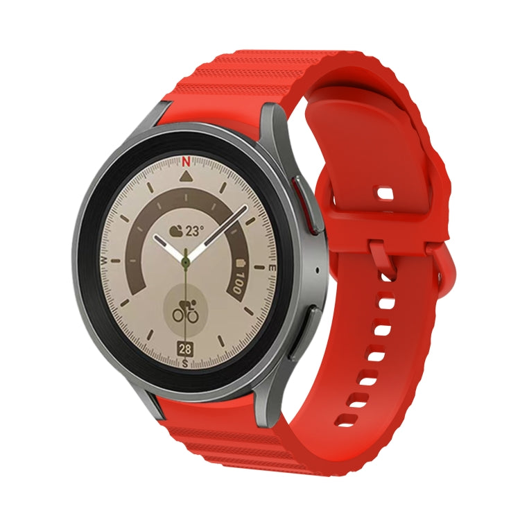 Bracelet de montre en silicone à boucle, couleur unie à pois ondulés, pour Samsung Galaxy Watch 5 / 5 Pro, pour Samsung Galaxy Watch 4