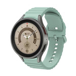 Bracelet de montre en silicone à boucle, couleur unie à pois ondulés, pour Samsung Galaxy Watch 5 / 5 Pro, pour Samsung Galaxy Watch 4