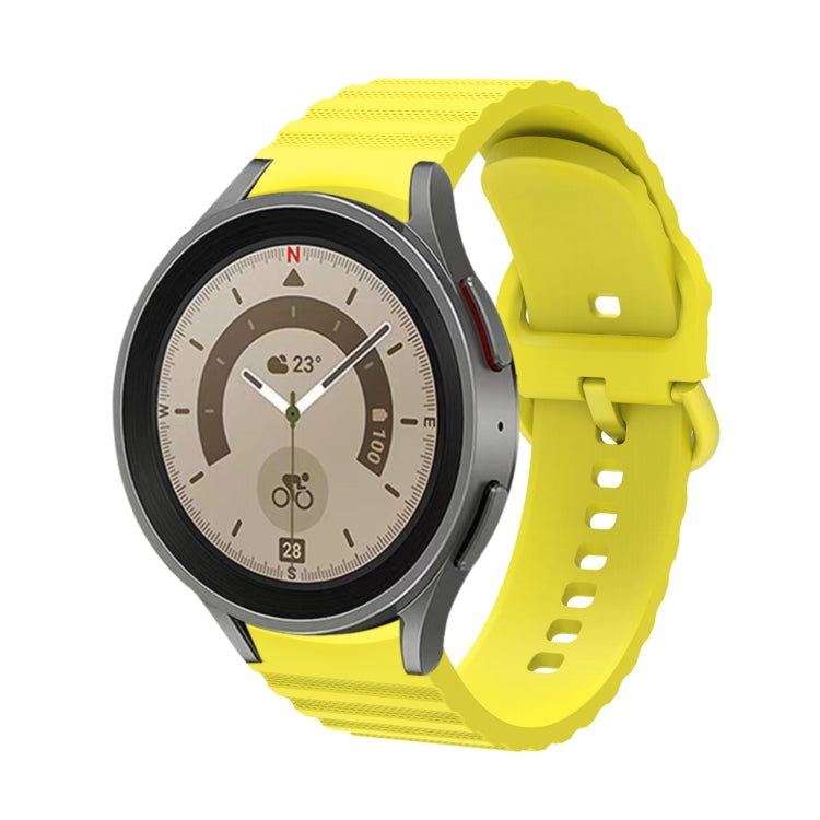 Bracelet de montre en silicone à boucle, couleur unie à pois ondulés, pour Samsung Galaxy Watch 5 / 5 Pro, pour Samsung Galaxy Watch 4