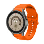 Bracelet de montre en silicone à boucle, couleur unie à pois ondulés, pour Samsung Galaxy Watch 5 / 5 Pro, pour Samsung Galaxy Watch 4