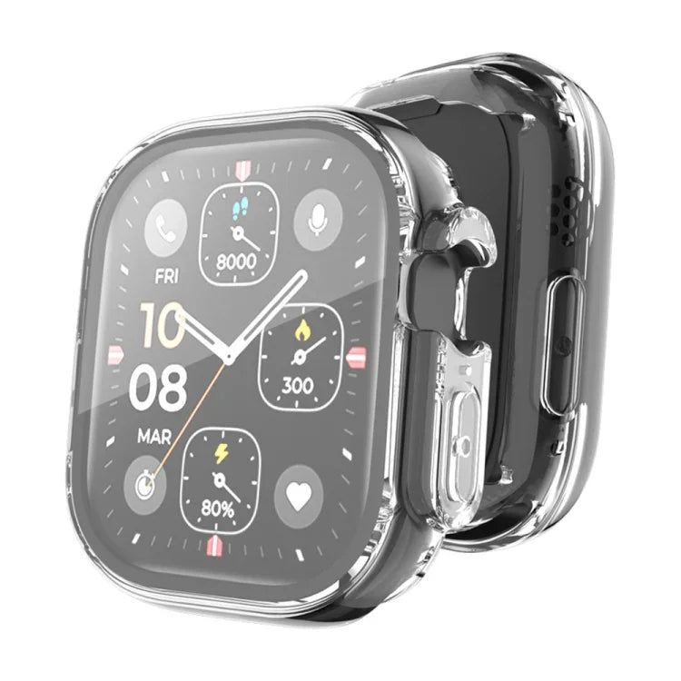 Coque ENKAY transparente souple en TPU avec protection intégrale et film de protection d'écran pour Apple Watch Ultra / Ultra 2 49 mm