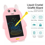 Tableau d’écriture coloré LCD ABS pour enfants HYD-8511, dessin graffiti, lapin