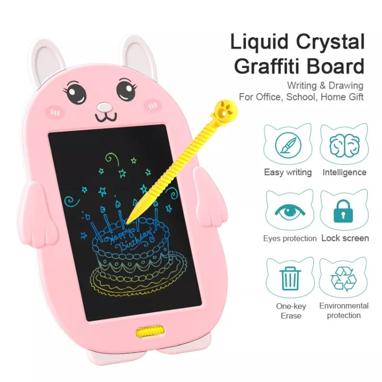 Tableau d’écriture coloré LCD ABS pour enfants HYD-8511, dessin graffiti, lapin