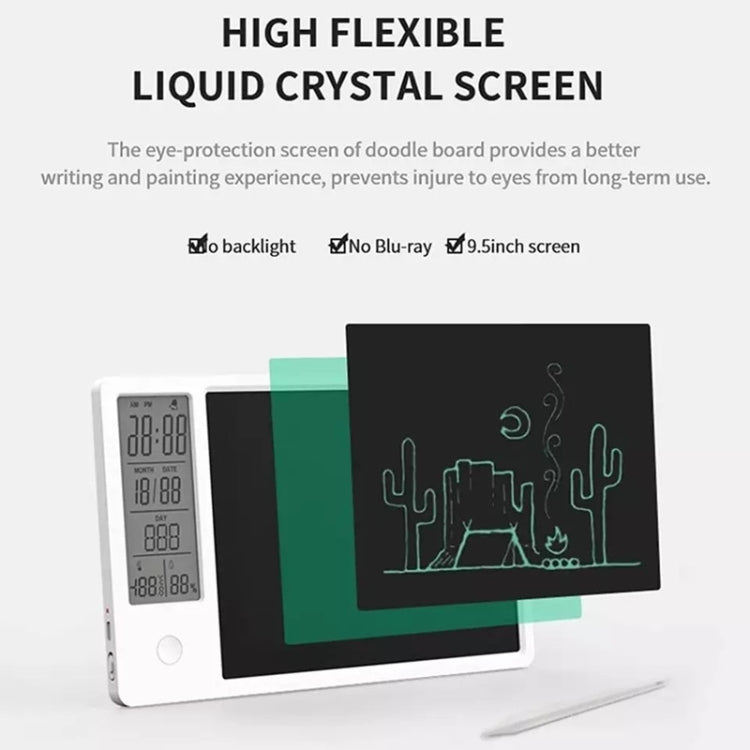 Tablette électronique portable LCD 10 pouces HYD-1004, calendrier électronique, tableau d’écriture de bureau
