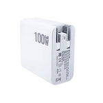 Chargeur multiprise GaN 100W double USB + double USB-C/Type-C avec câble de données Type-C vers Type-C de 2m, prise US, prise US/EU, prise US/UK, prise US/AU, prise US/EU/UK, prise US/EU/UK/AU