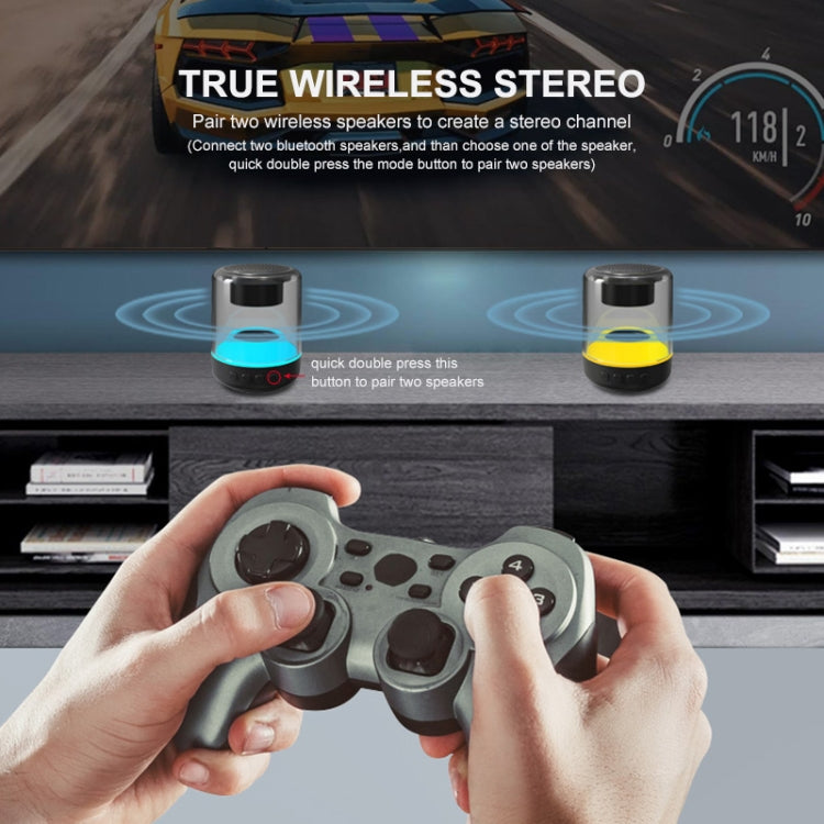 Haut-parleur Bluetooth sans fil ENKAY Hat-Prince portable avec lumière RGB, S, L