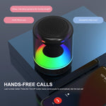 Haut-parleur Bluetooth sans fil ENKAY Hat-Prince portable avec lumière RGB, S, L
