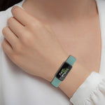 For Fitbit Inspire 3 Solid Color Silicone Watch Band, L, S
