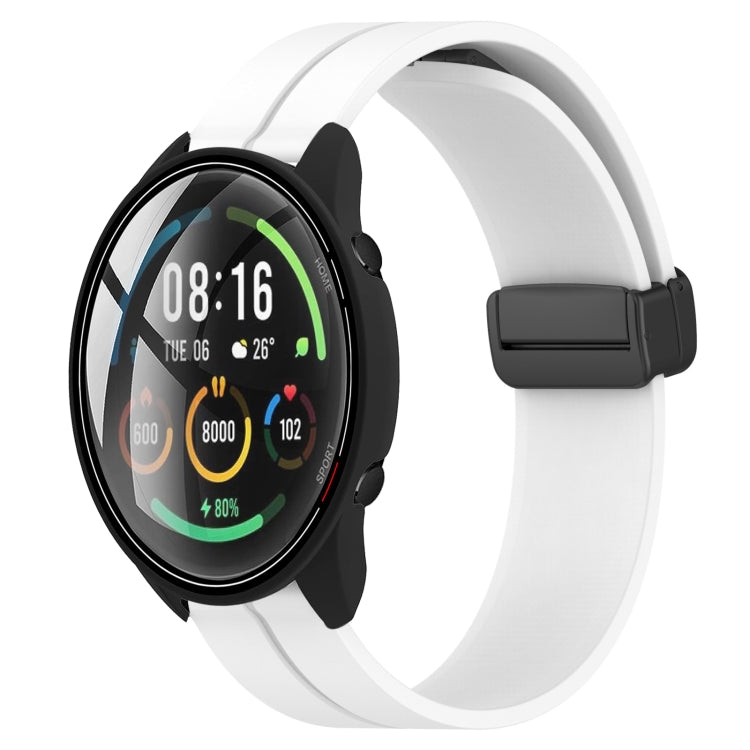 22mm Solid Color Magnetic Clasp Silicone Watch Band, For Xiaomi MI Watch Color