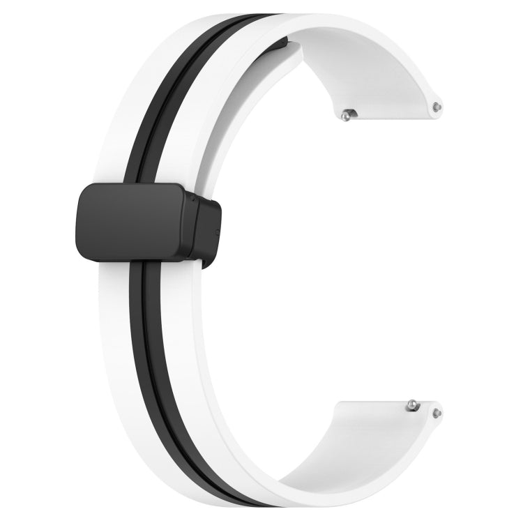 22mm Folding Magnetic Clasp Silicone Watch Band, For Amazfit GTR 2, For Amazfit 3, For Amazfit GTR 47mm