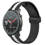 22mm Folding Magnetic Clasp Silicone Watch Band, For Amazfit GTR 2, For Amazfit 3, For Amazfit GTR 47mm