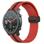 22mm Folding Magnetic Clasp Silicone Watch Band, For Amazfit GTR 2, For Amazfit 3, For Amazfit GTR 47mm
