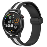 22mm Folding Magnetic Clasp Silicone Watch Band, For Huawei Watch GT3 Pro 46mm, For Huawei Watch GT3 46mm, For Huawei Watch GT Runner, For Huawei Watch 3