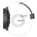 20mm Folding Magnetic Clasp Silicone Watch Band, For Garmin Forerunner 55, For Garmin Venu, For Garmin Venu SQ, For Garminmove Luxe