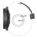 20mm Folding Magnetic Clasp Silicone Watch Band, For Samsung Galaxy Watch Active 2 40mm, For Samsung Galaxy Watch Active 2 44mm, For Samsung Galaxy Watch 42mm