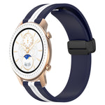 20mm Folding Magnetic Clasp Silicone Watch Band, For Amazfit GTS, For Amazfit GTR 42mm, For Amazfit Pop Pro, For Amazfit Pop