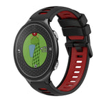 Two-Color Silicone Watch Band, For Garmin Approach S20, For Garmin Approach S5, For Garmin Approach S6