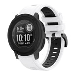 22mm Two-Color Sports Silicone Watch Band, For Garmin Instinct, For Garmin Descent G1