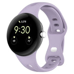 Bracelet en silicone massif avec bouton papillon amincissant en forme de goutte d'eau, pour Google Pixel Watch 4 / 3 / 2 / 1 41mm