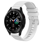 Bracelet de montre en silicone à motif de points ondulés de 20 mm, couleur unie, pour Samsung Galaxy Watch 4 Classic 42mm, pour Samsung Galaxy Watch 4 Classic 46mm, pour Samsung Galaxy Watch Active 2 40mm, pour Samsung Galaxy Watch Active 2 44mm
