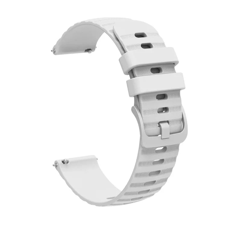 Bracelet de montre en silicone à motif points ondulés de 22 mm, couleur unie, pour Samsung Galaxy Watch3 45mm, pour Samsung Galaxy Watch 46mm, pour Samsung Gear S3 Classic, pour Samsung Gear S3 Frontier