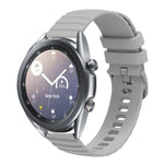 Bracelet de montre en silicone à motif points ondulés de 22 mm, couleur unie, pour Samsung Galaxy Watch3 45mm, pour Samsung Galaxy Watch 46mm, pour Samsung Gear S3 Classic, pour Samsung Gear S3 Frontier